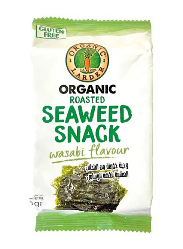 

Organic Larder Wasabi Flavour Roasted Seaweed Snack, 5g