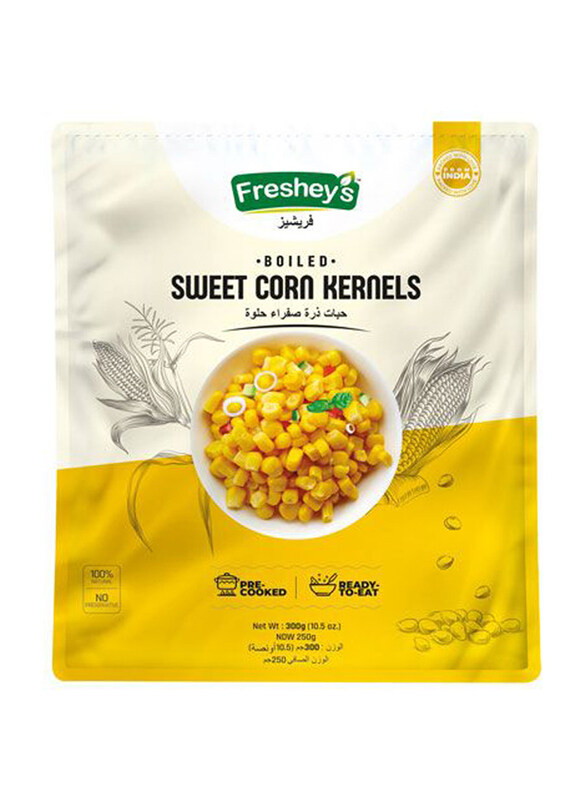 

Fresheys Cooked Lentils Sweet Corn Kernels, 300g
