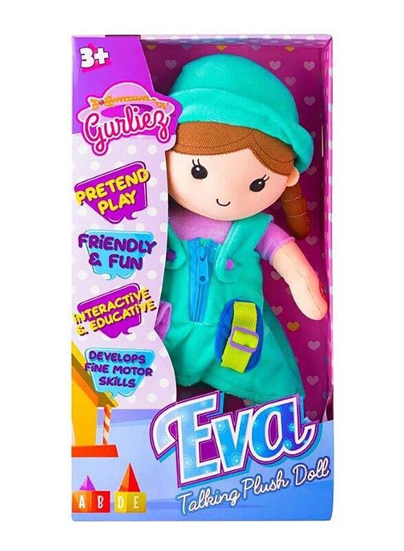 

Gurliez Eva Interactive Doll, Blue, Ages 3+