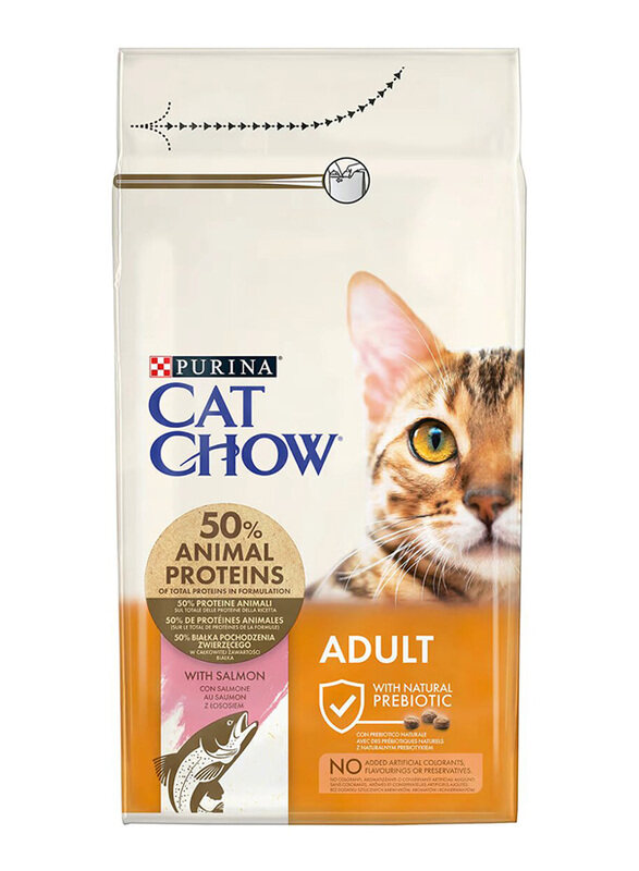 

Purina Chow with Salmon Adult Cat Dry Food, 1.5Kg