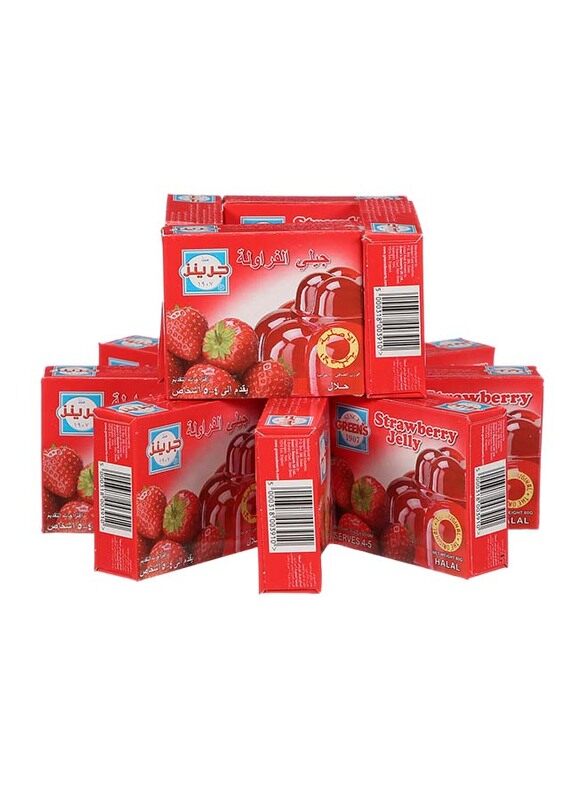 

Greens Strawberry Jelly Powder, 12 x 80g