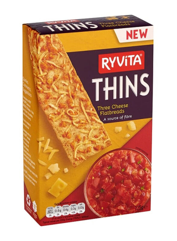 

Ryvita Thins Three Cheese, 125g