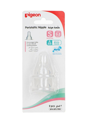 Pegion Anti-Colic Silicon Nipple Set, Small, 2 Pieces