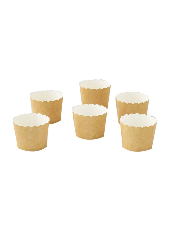 

Monoprix 25-Piece Kraft Baking Cups, A68120026, Light Beige