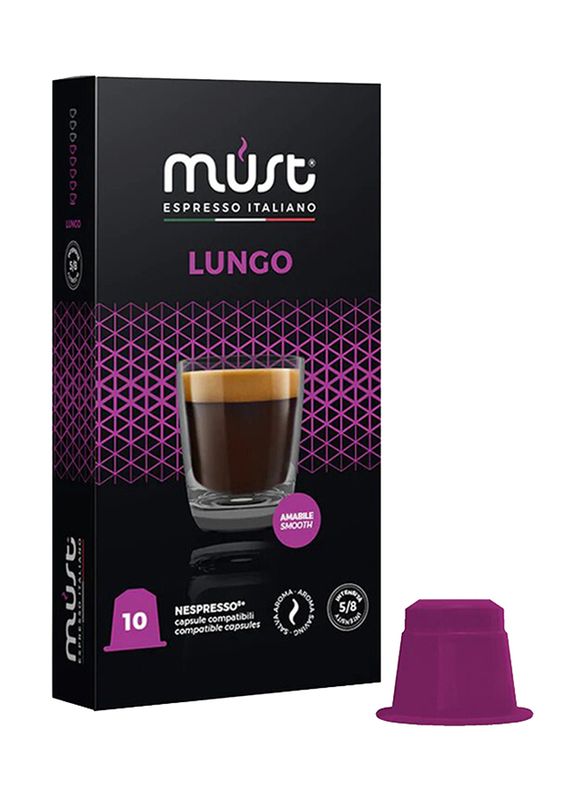 

Must Nespresso Lungo Coffee Capsules, 10 Capsules