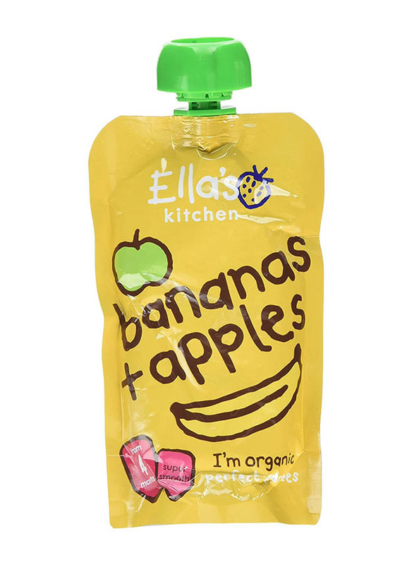 Ellas Kitchen Organic Bananas and Apples Puree, 120g