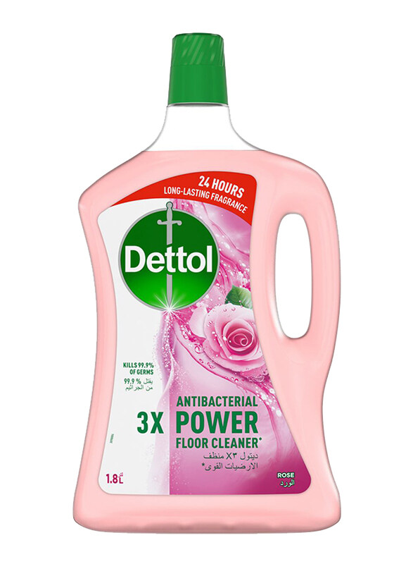 

Dettol Rose 3X Antibacterial Power Floor Cleaner, 1.8 Litres