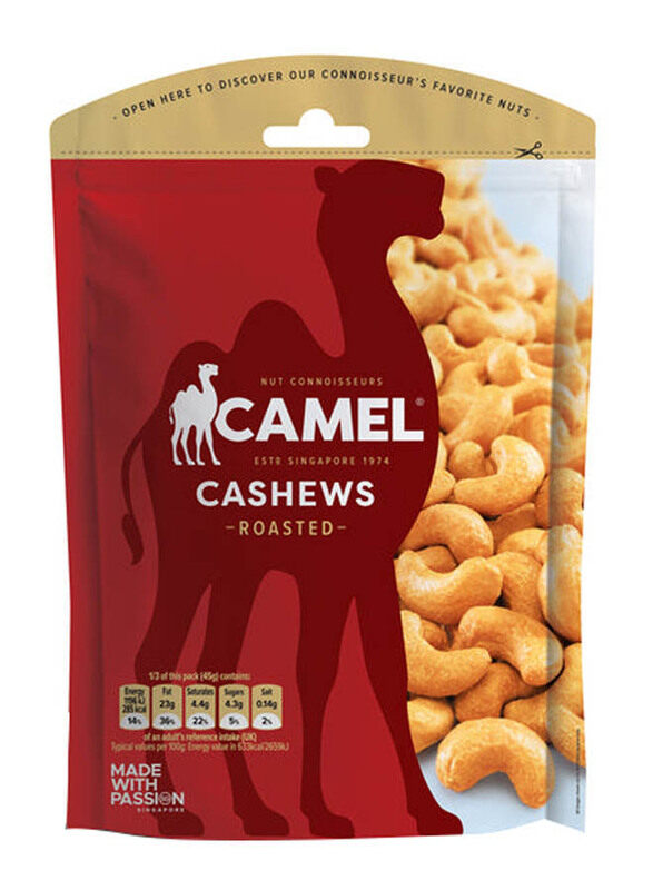 

Camel Roasted Salted Cashews, 36g