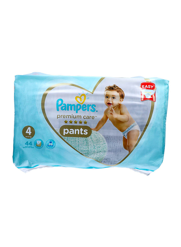 Pampers Premium Care Pants, Size 4, Maxi, 9-14 kg, Jumbo Pack, 44 Count