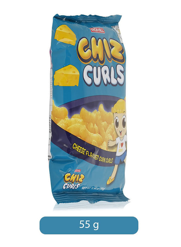 Jack & Jill Chiz Curls Cheese Corn Snack, 55g