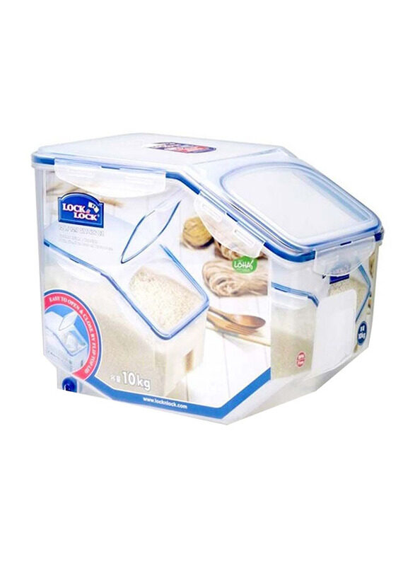 

Lock & Lock Plastic Rice Case with Cup, 12 Litres, Clear