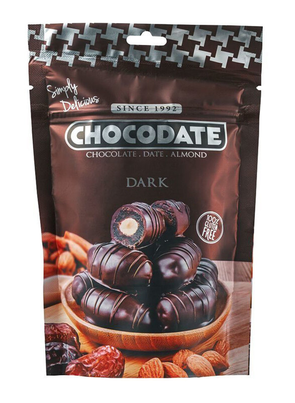 

Chocodate Exclusive Dates with Almonds Dark Chocolate, 100g