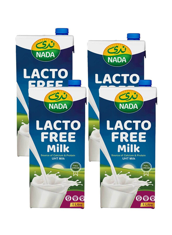 

Nada Uht Milk Lacto Free Full Cream, 4 x 1L