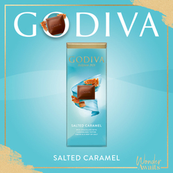 Godiva Sea Salted Caramel Tablet Chocolate, 90g