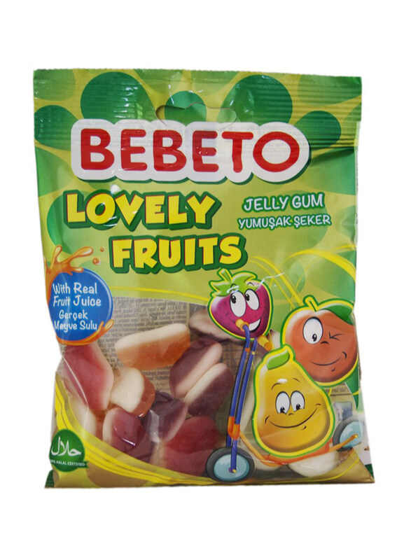 

Bebeto Lovely Fruits Jelly Gum Candy, 12 x 80g