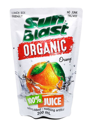 Sun Blast Organic Orange Juice, 200ml