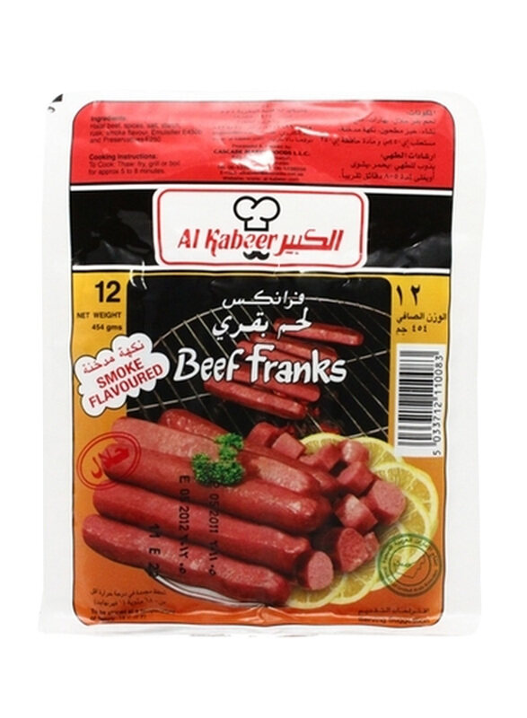 

Al Kabeer 12 Beef Franks, 454 grams