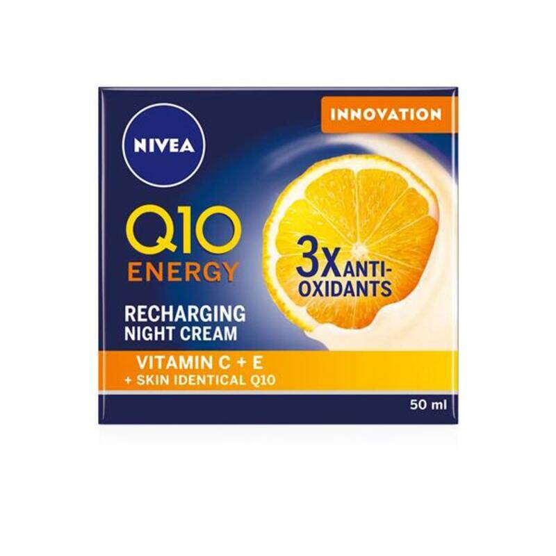 

Nivea Q10 Energy Recharging Night Cream, 50ml