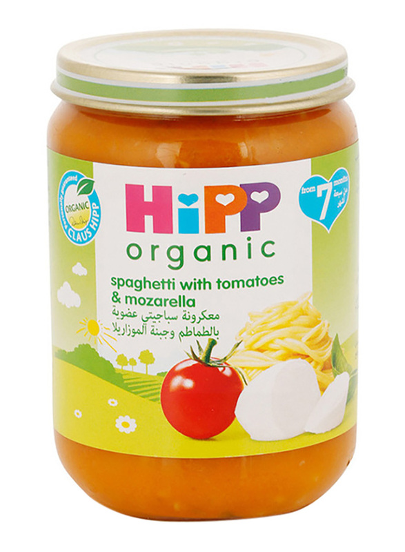 Hipp Organic Spaghetti Cooked Food, with Tomato & Mozzarella, 190g