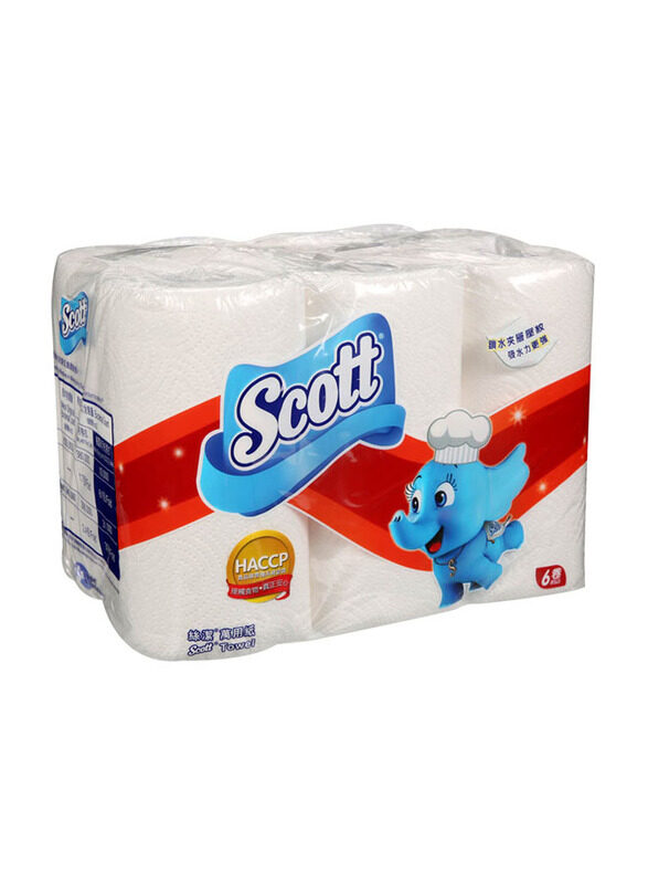 

Scott Kitchen Towels Rolls, 6 Pieces