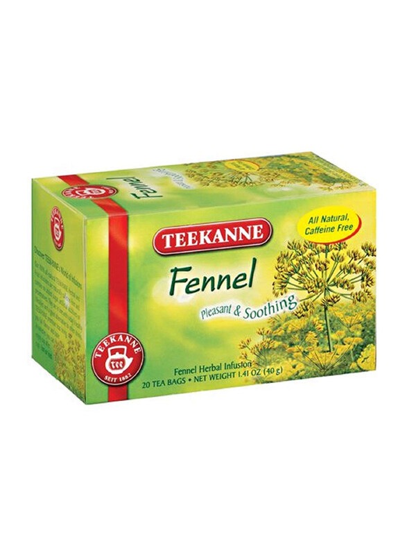 

Teekanne Fennel Herbal Infusion Tea, 20 Tea Bags x 2g