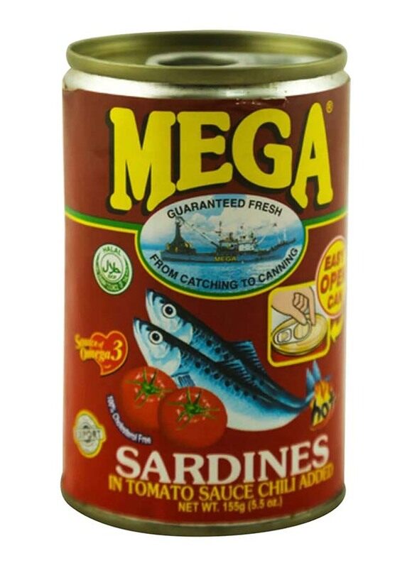 

Mega Sardines in Tomato Sauce with Chili, 155g
