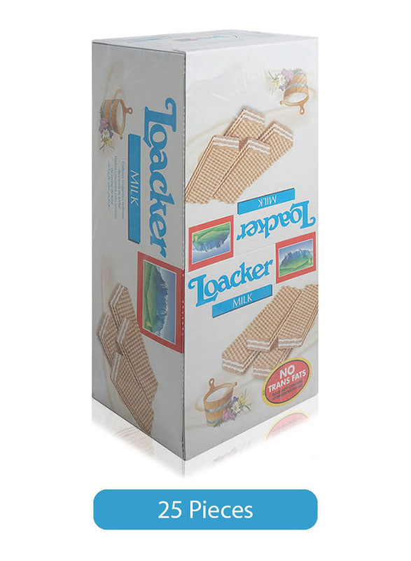 

Loacker Napolitaner Crispy Wafers with Milk Cream, 25 Pieces x 45g