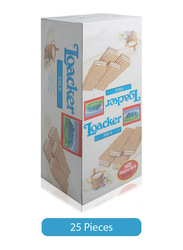 Loacker Napolitaner Crispy Wafers with Milk Cream, 25 Pieces x 45g