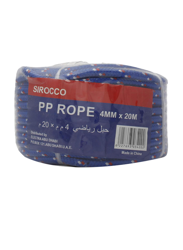 

Sirocco PP Rope, 4mmx20m, Blue