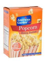 American Garden Microwave Extra Butter Popcorn, 273g