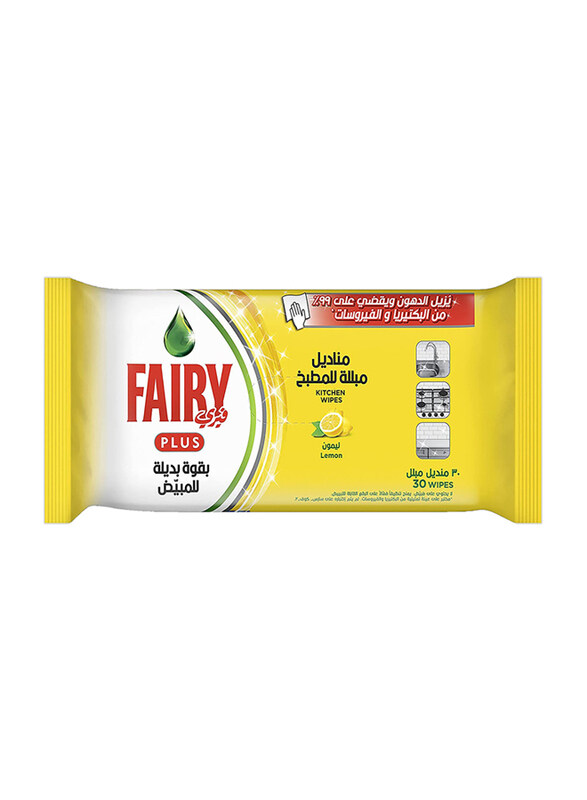 

Fairy Plus Lemon Wipes, 30 Sheets