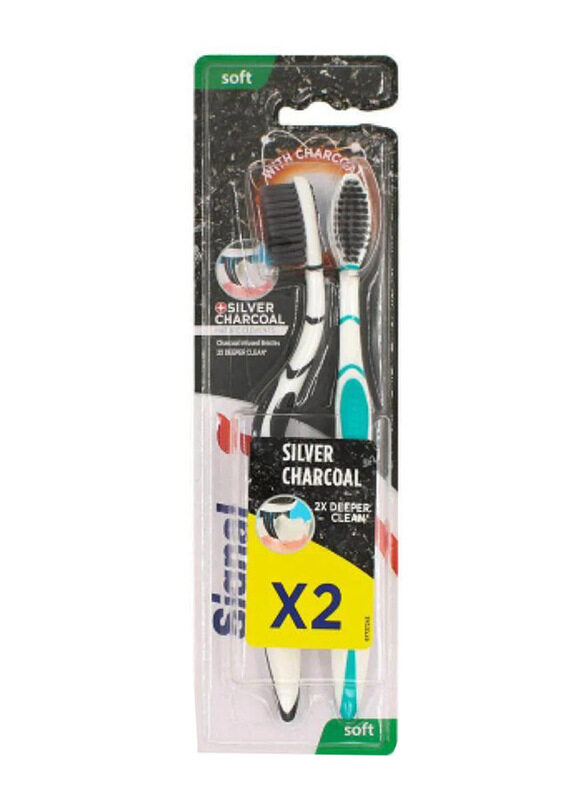 

Signal Charcoal Soft Toothbrush, 2 Pieces