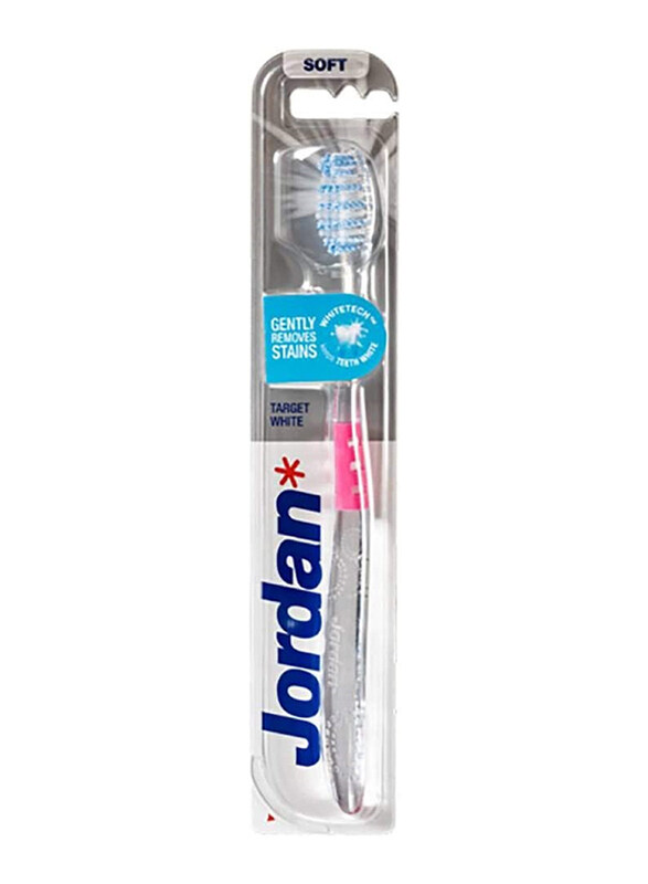 

Jordan Target White Toothbrush, White, Soft
