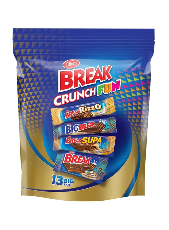 Tiffany Break Crunch Fun Chocolate, 10 x 390g
