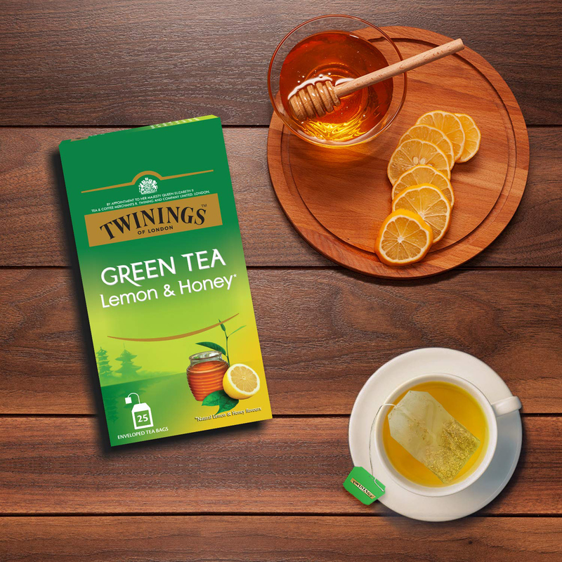 Twinings Lemon & Honey Green Tea, 25 Tea Bags x 2g