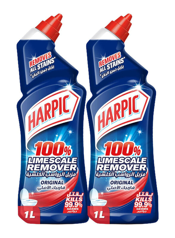 

Harpic Original Limescale Remover Toilet Cleaner Liquid, 2 x 1L