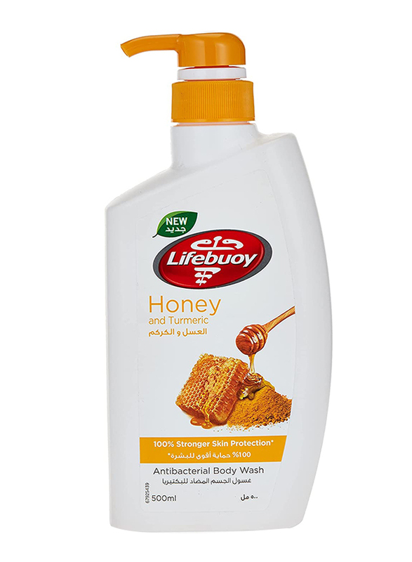 Lifebuoy Honey & Turmeric Antibacterial Body Wash, 500ml