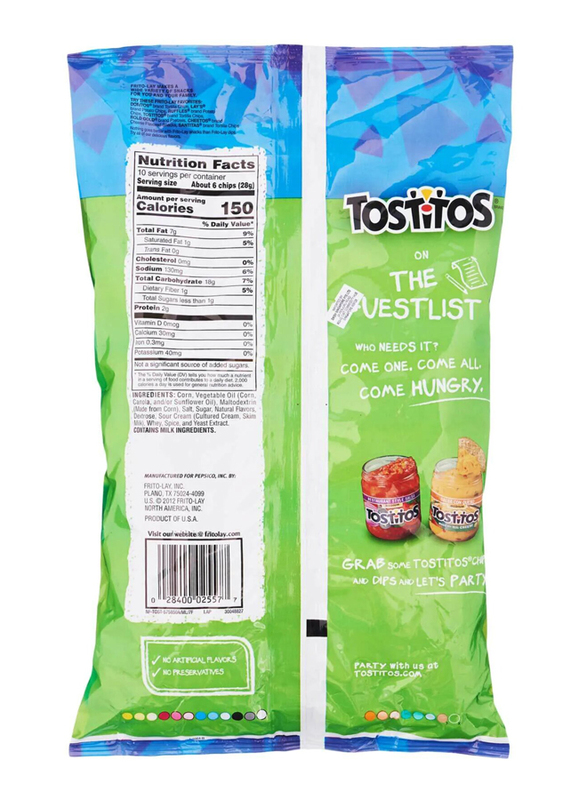 Tostitos Hint Of Lime Tortilla Chips, 283.5g