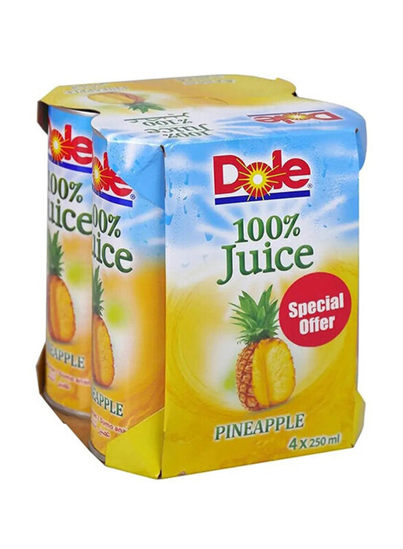 

Dole Pineapple Juice, 4 x 250ml