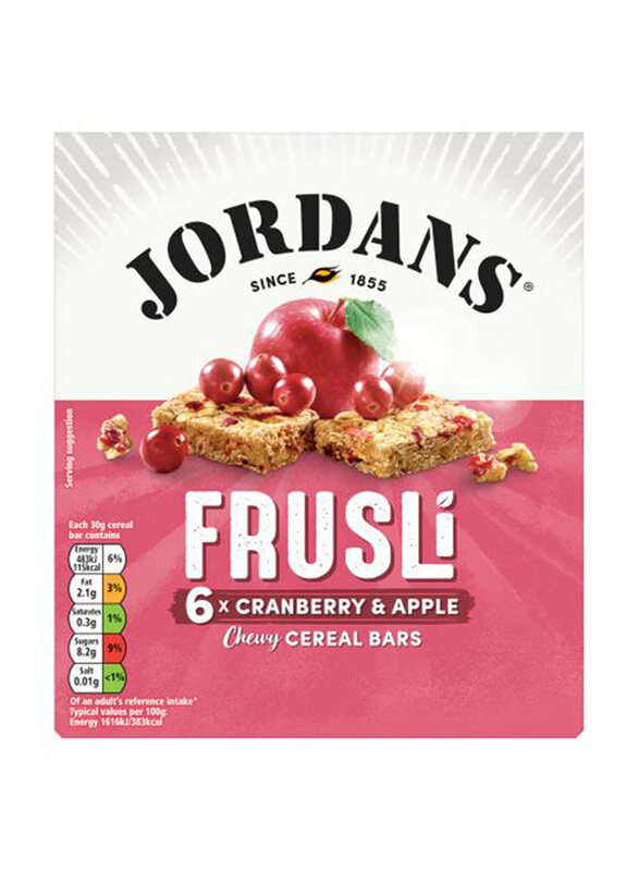 

Jordans Tasty Cranberry & Apple Slice Bar, 180g