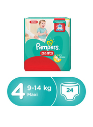 Pampers Pants Diapers, Size 4, Maxi, 9-14 Kg, Carry Pack, 24 Count