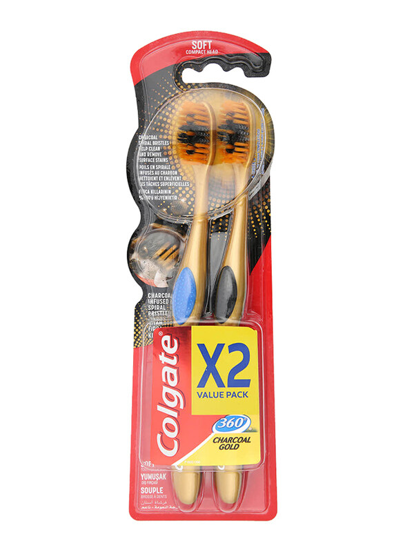 

Colgate 360 Optic Toothbrush, White, 2 Pieces