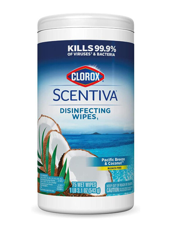

Clorox Scentiva Pacific Breeze & Coconut Disinfecting Wipes, 75 Sheets