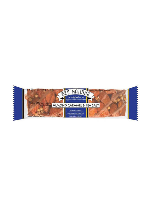 

Bee Natural Almond Caramel and Sea Salt Bar, 50g