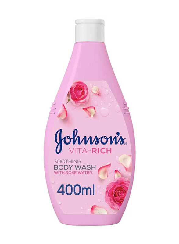 

Johnson's Vita-Rich Soothing Rose Water Body Wash, 400ml
