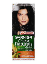 Garnier Colour Naturals Crme Haircolor, 110ml, 1 Black Noir