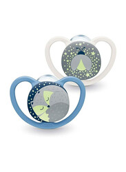 Nuk Anti-Colic Night Soother, 2 Pieces