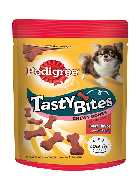 

Pedigree Tasty Bites Bones Beef Dry Dog Food, 50g