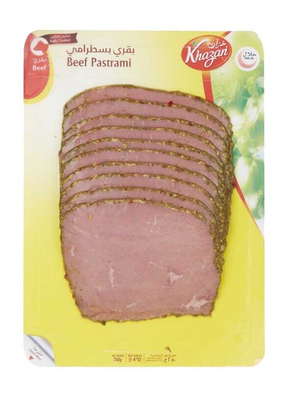 

Khazan Beef Pastrami Sliced, 250 grams