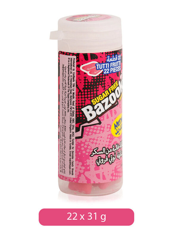 

Bazooka Tutti Frutti Flavor Bubble Gum, 22 Pieces, 31g